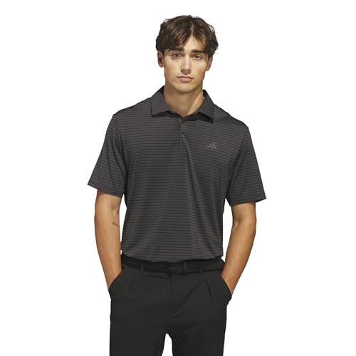 Amazon.com: adidas Men's Performance Two-Color Stripe Polo Shirt